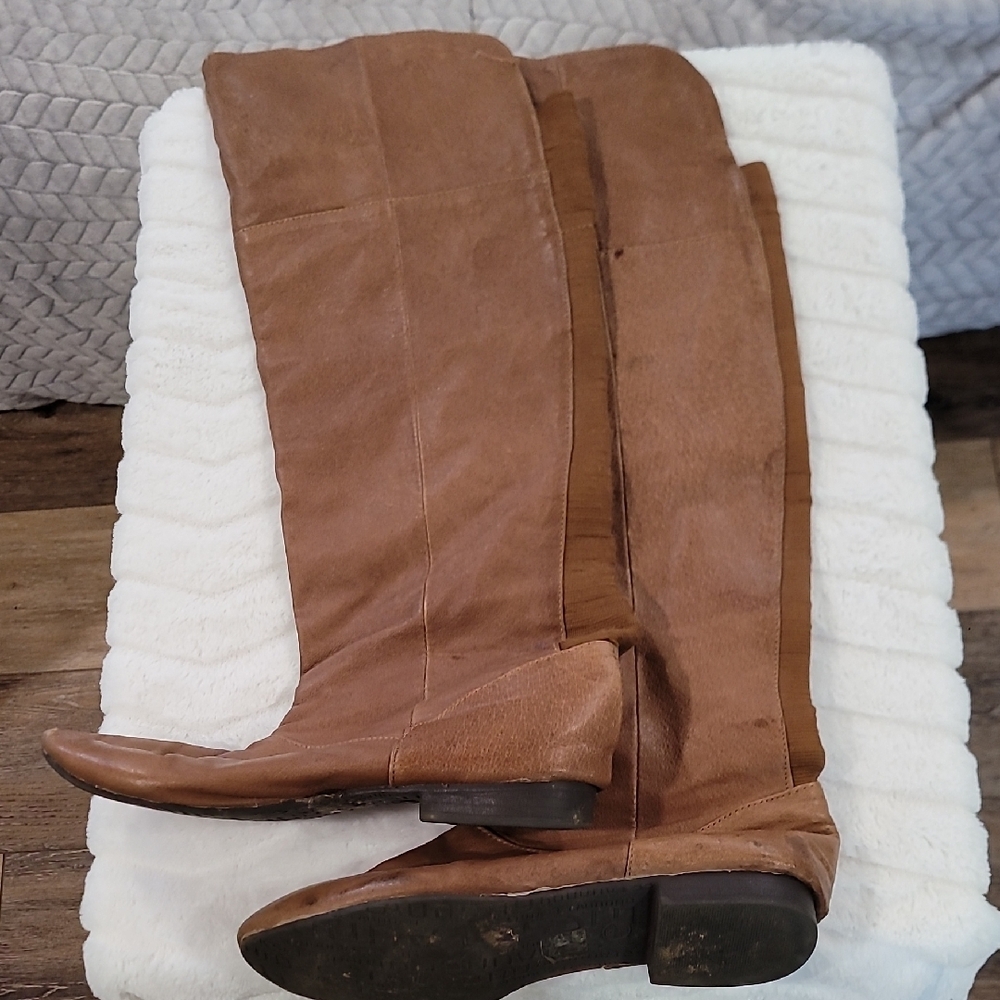 Chinese Laundry Tan Over the Knee Boots